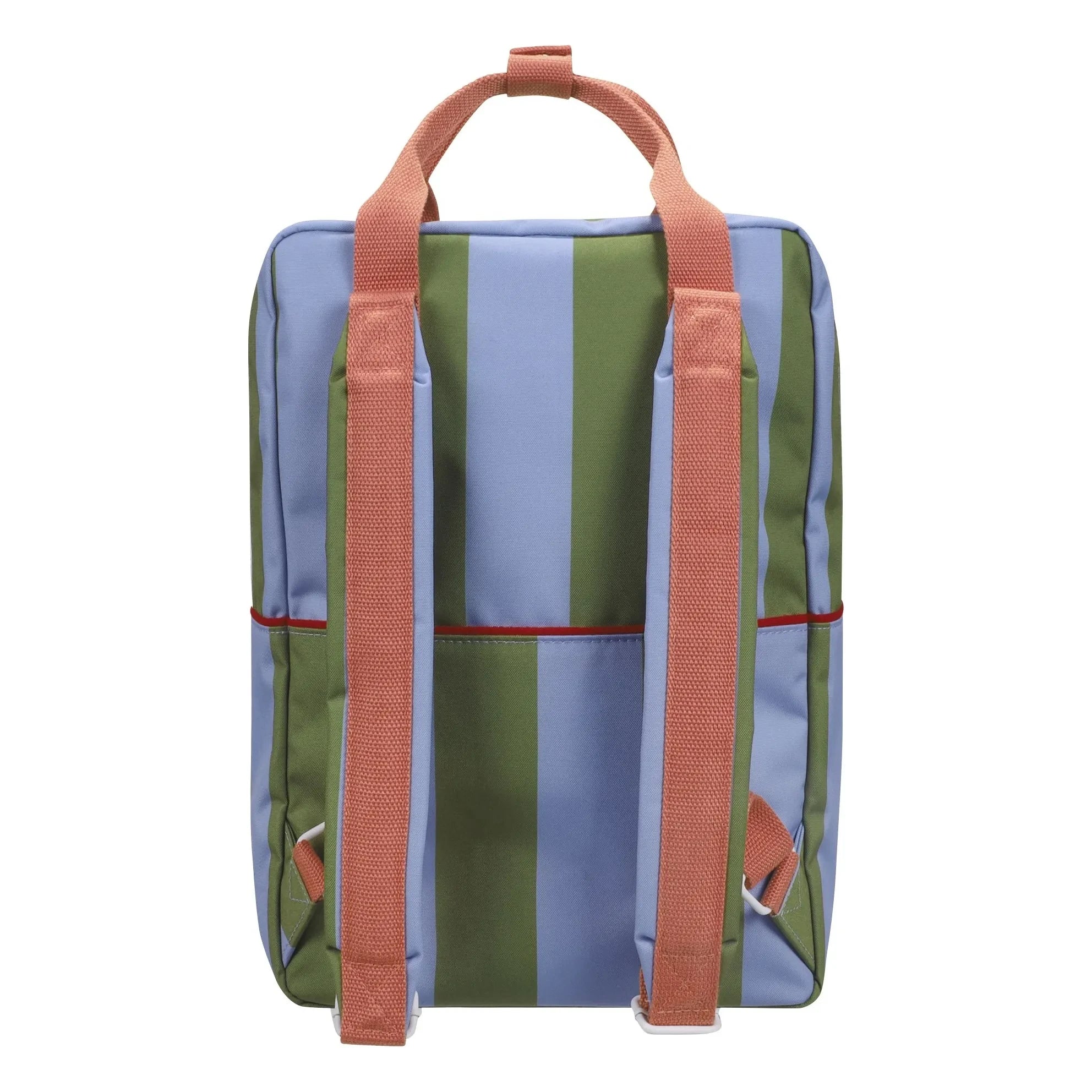 Sticky Lemon – Großer gestreifter Rucksack | Grün