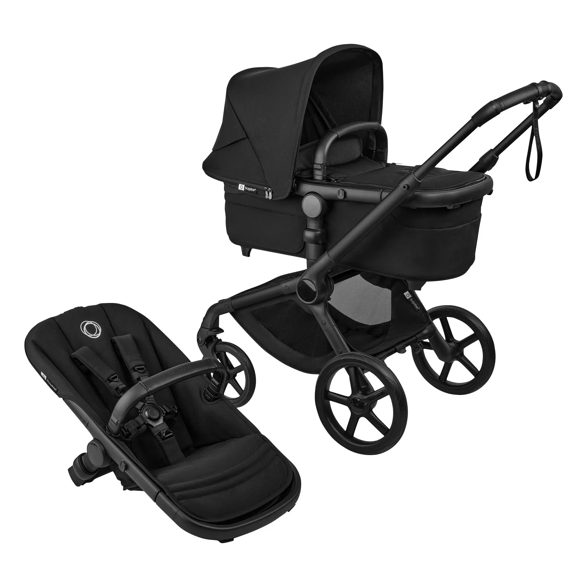 Bugaboo - Bugaboo Fox 5 Renew - Her zemine uygun bebek arabası tam şasi siyah | Siyah