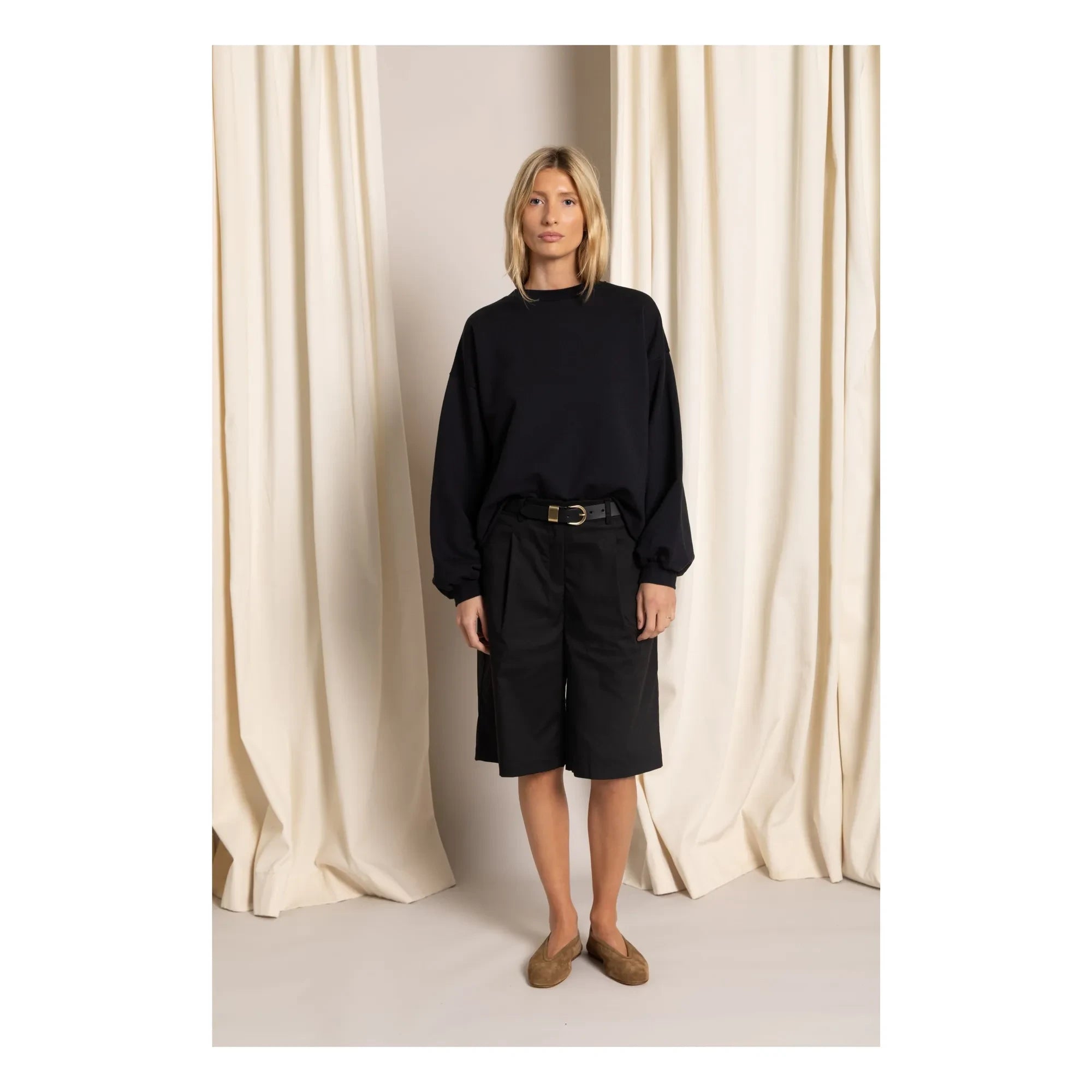 Smallable Woman - Bria органik pamuklu sweatshirt | Siyah