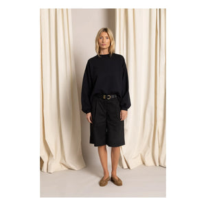 Smallable Woman - Bria органik pamuklu sweatshirt | Siyah