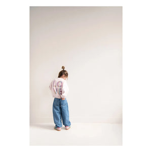 Jenest - Maxi Sweatshirt aus Bio-Baumwolle | Blassrosa