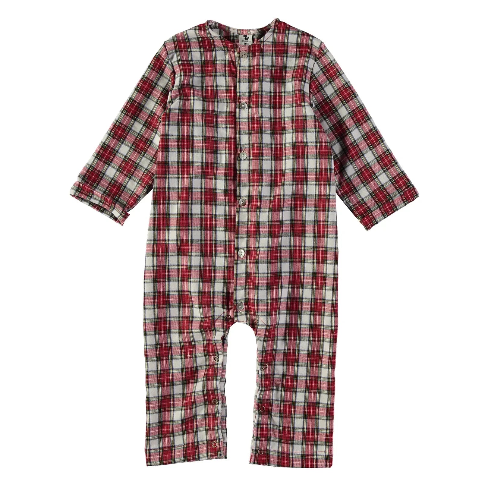 Risu Risu - Cosi Organic Cotton Checked Pajama | Red