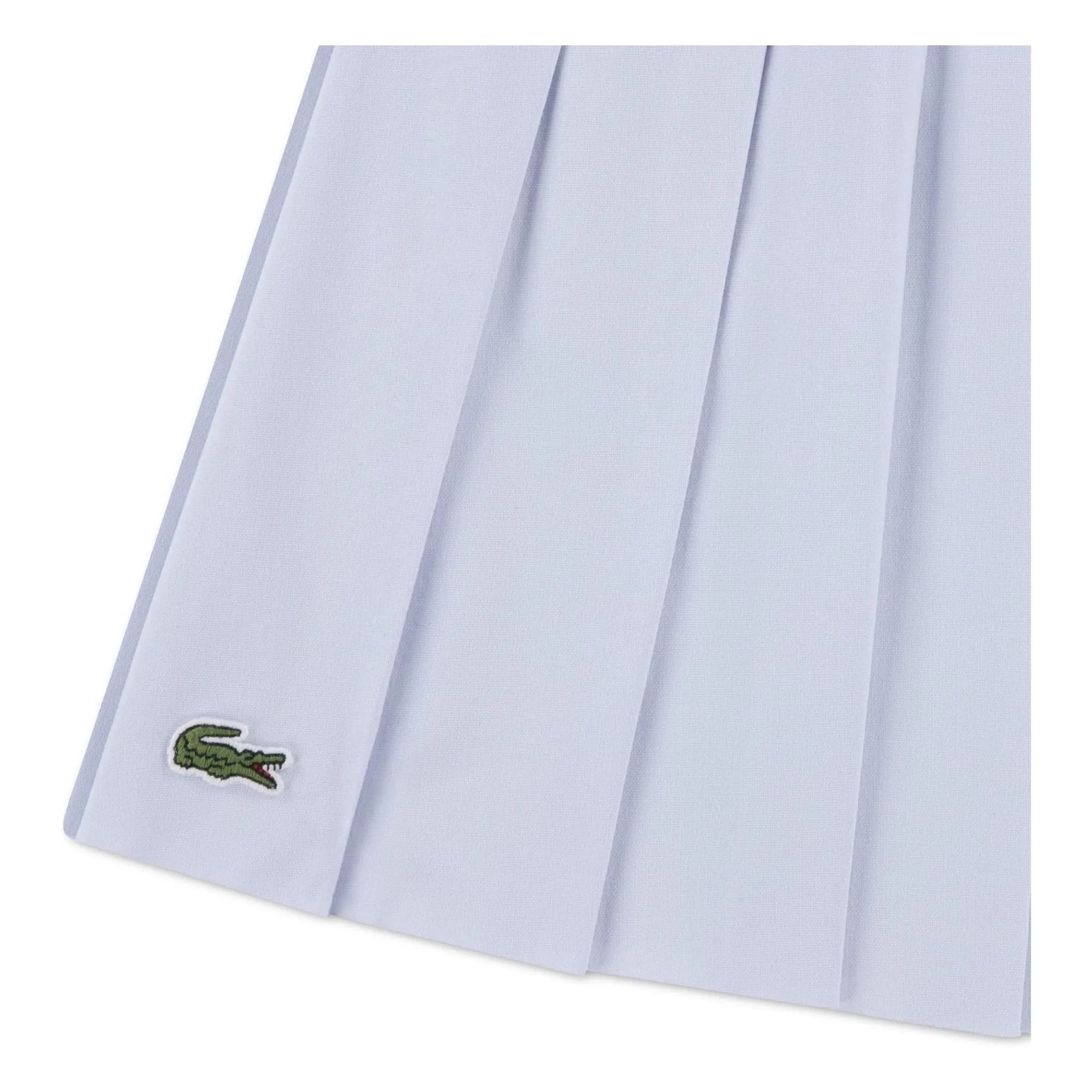 Lacoste - Faltenrock aus recycelter Faser | Hellblau