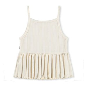 Molo - Rany organic cotton ruffle tank top | Ivory