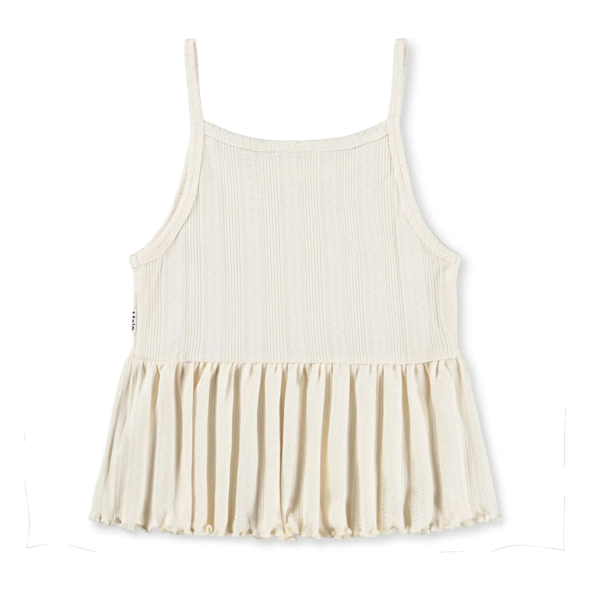 Molo - Rany organic cotton ruffle tank top | Ivory