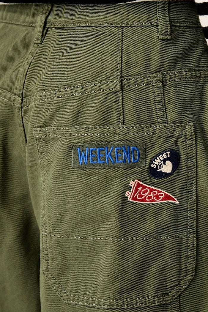 Weekend Max Mara kadın pamuk pantolon WKDBACCA
