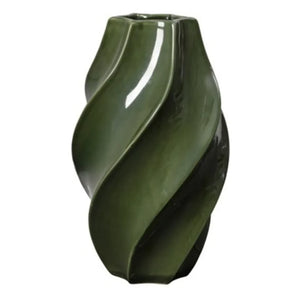 Broste Copenhagen - Odette stone ceramic vase | Green