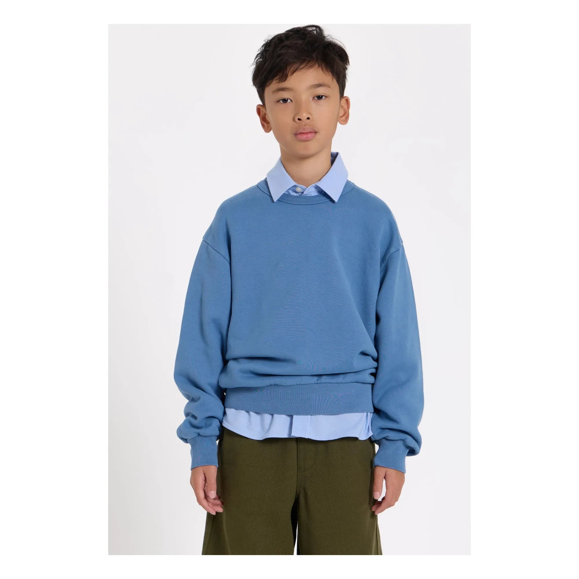 Smallable Kid - Arlo organik pamuk sweatshirt | Mavi