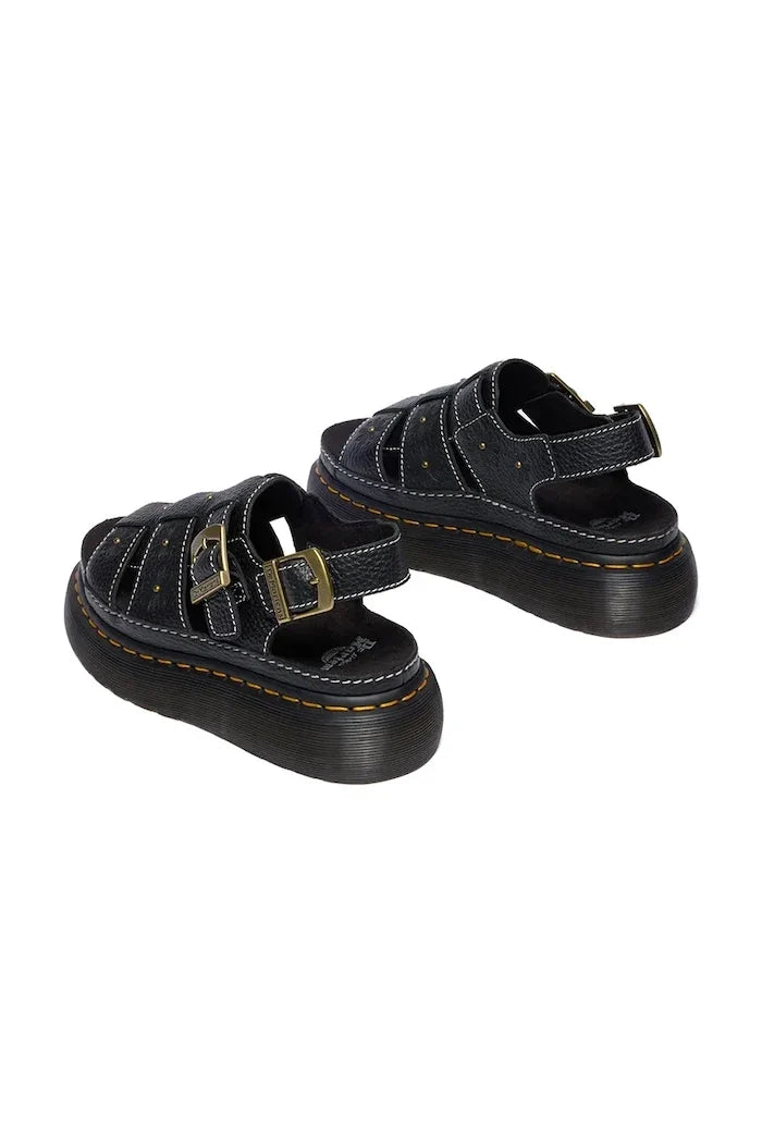 Dr. Martens platform kadın deri sandalet Wrenlie