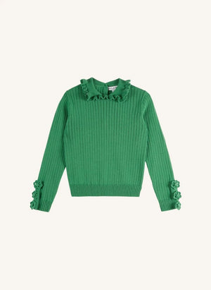 Emile et Ida - Green Ribbed Sweater