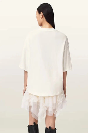 AllSaints kadın pamuklu oversize ICON tişört