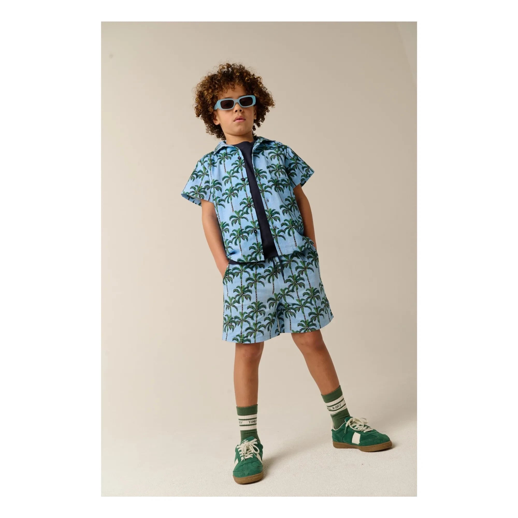Tumble N'Dry - Melanesia Palm Shorts | Light blue