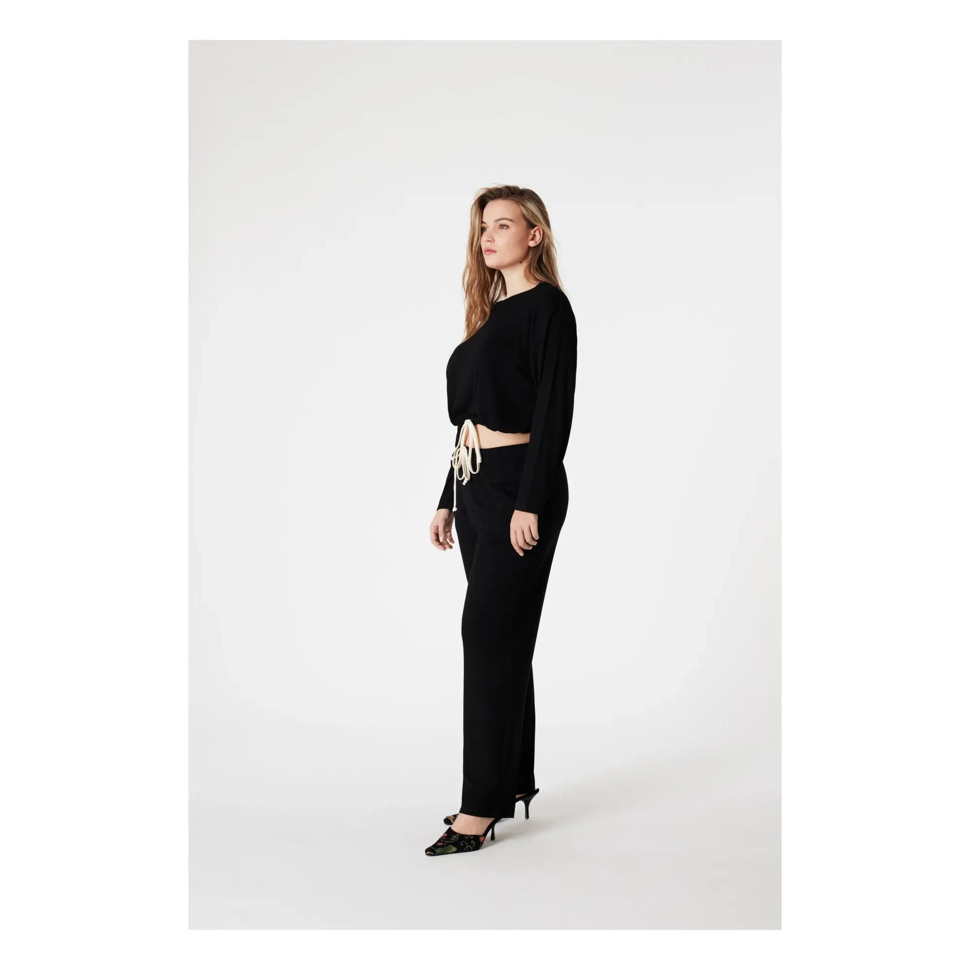 Icone - Elise Pajama Top | Black