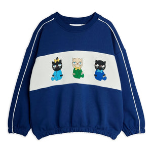 Mini Rodini - Bio-Baumwoll-Sweatshirt Animals | Dunkelblau