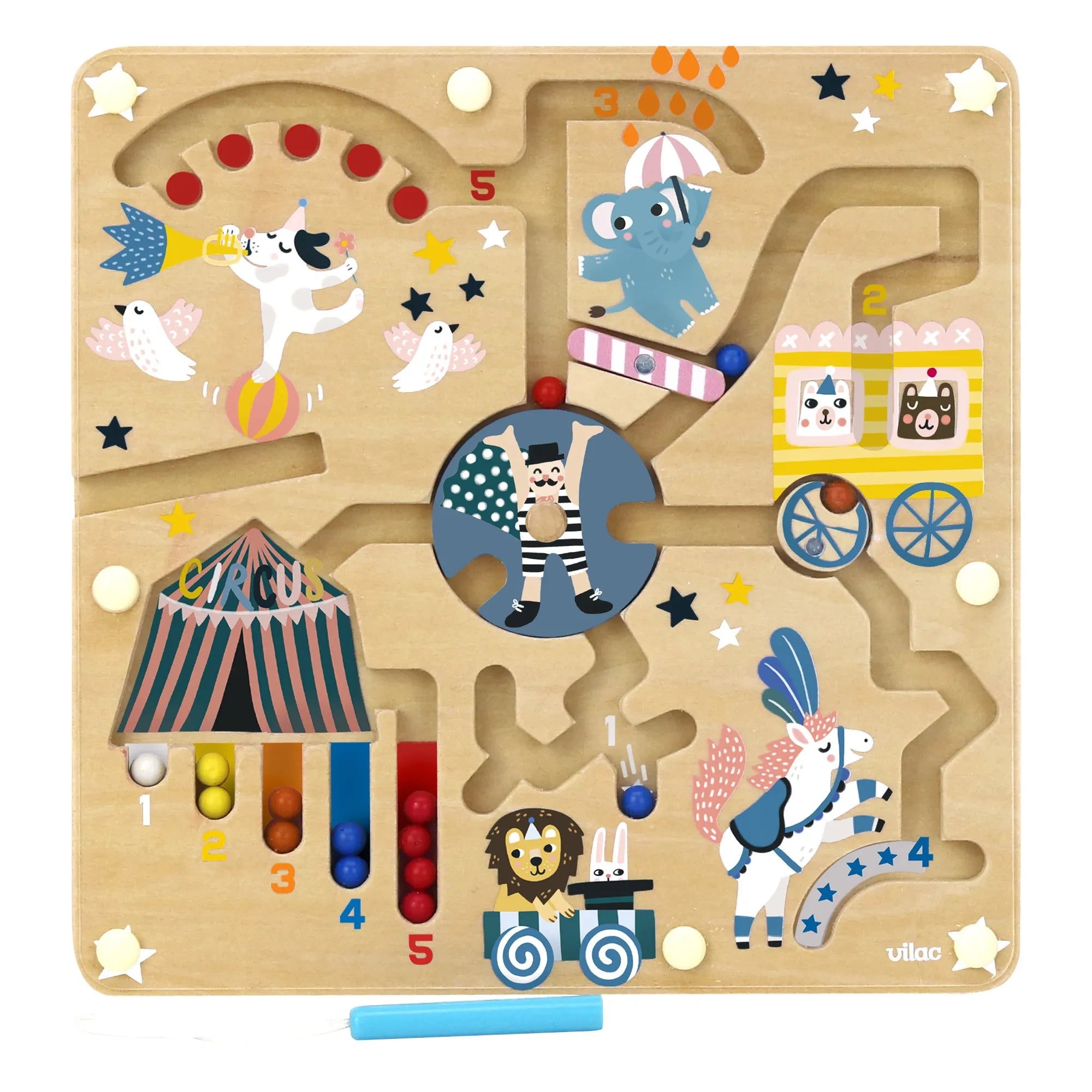 Vilac - Circus Magnetic Maze - Michelle Carlslund