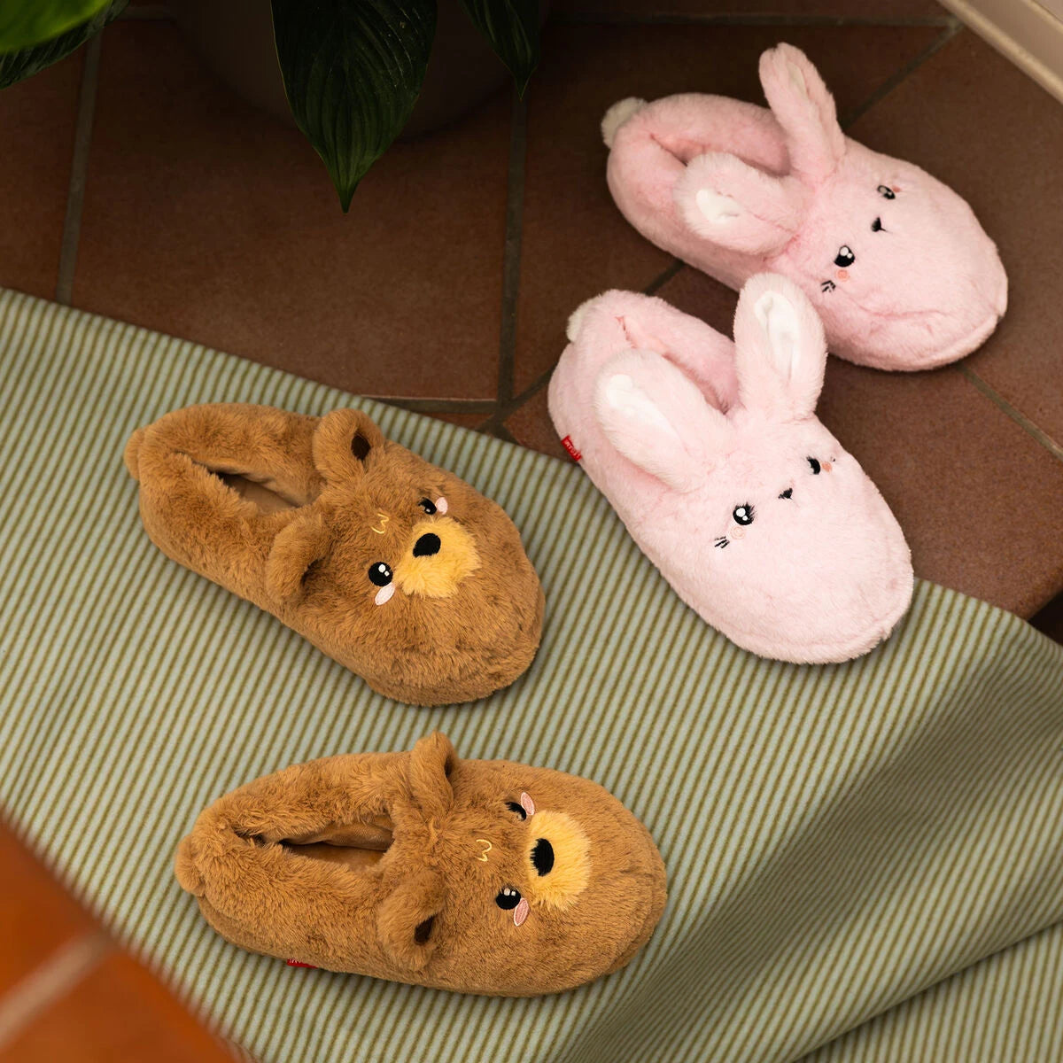 Legami - Hausschuhe - Mittelgroßer Hase - Kuschelige Hausschuhe