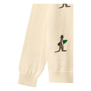 Copenhagen Colors - Kangaroos Organik Pamuk Kazak | Krem