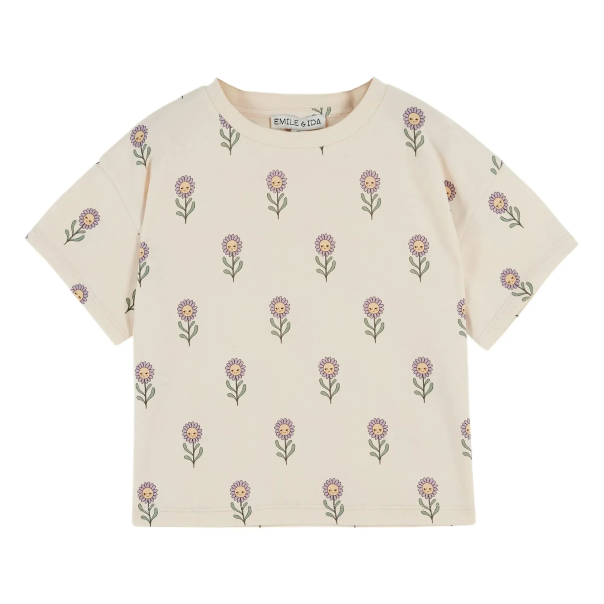 Emile et Ida - Organik pamuklu T-shirt | Krem