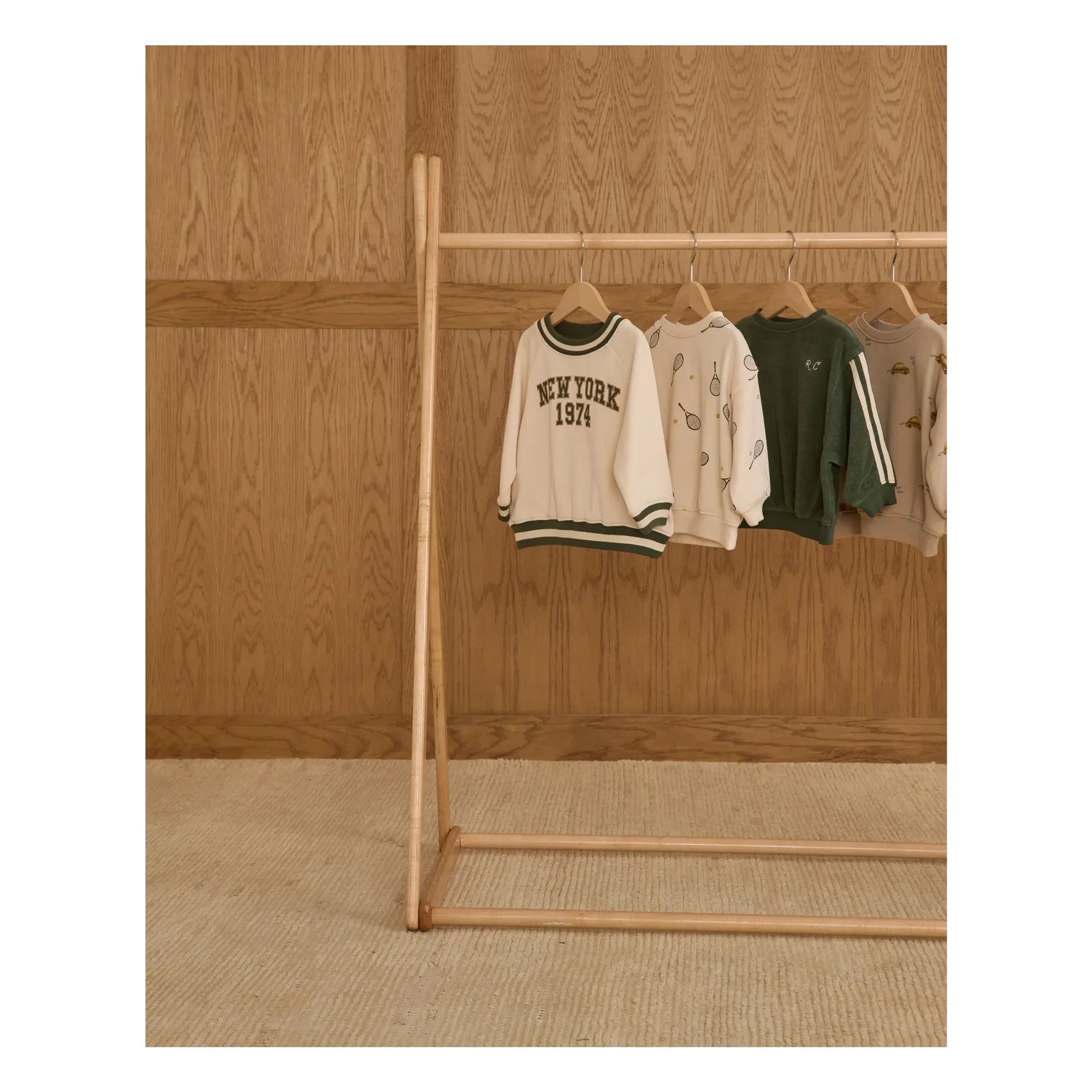 Rylee + Cru - Raglan Sweat New York Mini | Ecru