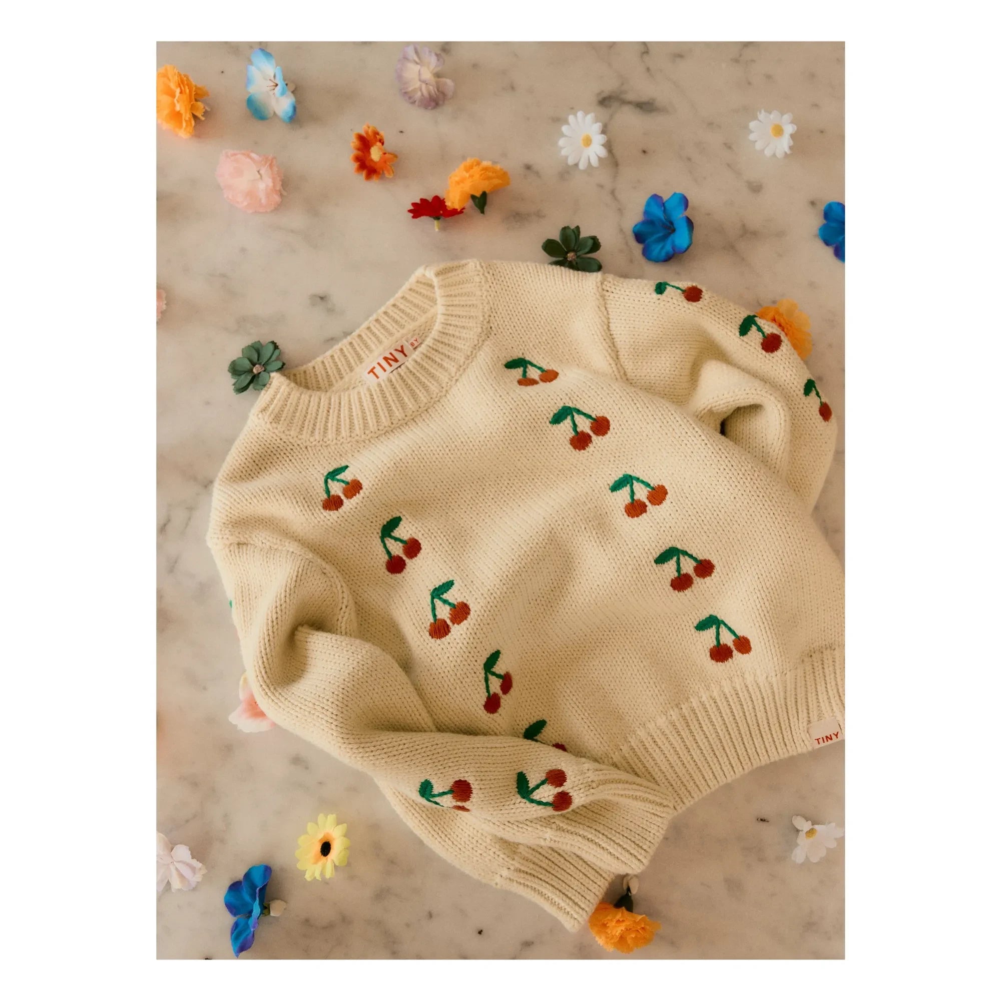 Tinycottons - Cherry Sweater | Light Yellow