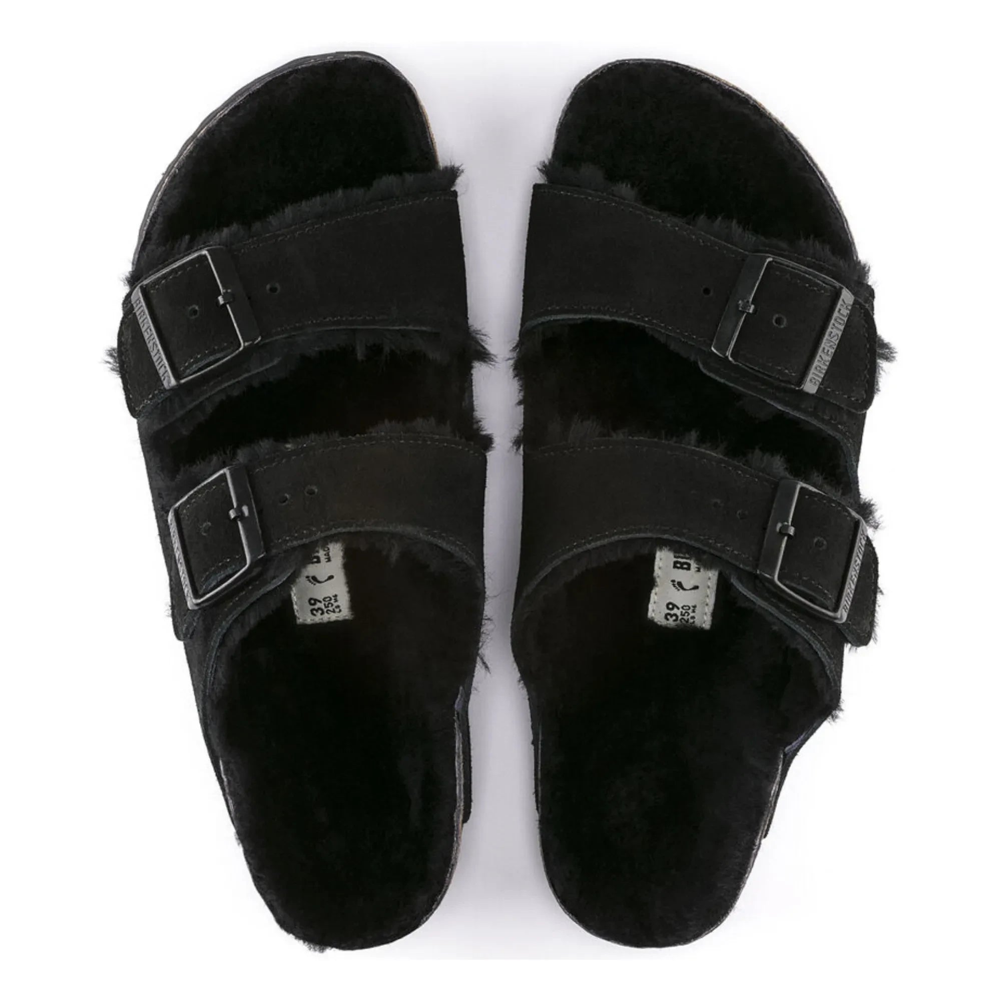BIRKENSTOCK - Shearling Arizona Sandalen - Erwachsenenkollektion | Schwarz