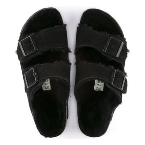 BIRKENSTOCK - Shearling Arizona Sandalen - Erwachsenenkollektion | Schwarz