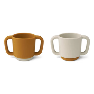 Liewood - Alicia Silicone Training Cups - Set of 2 | Caramel