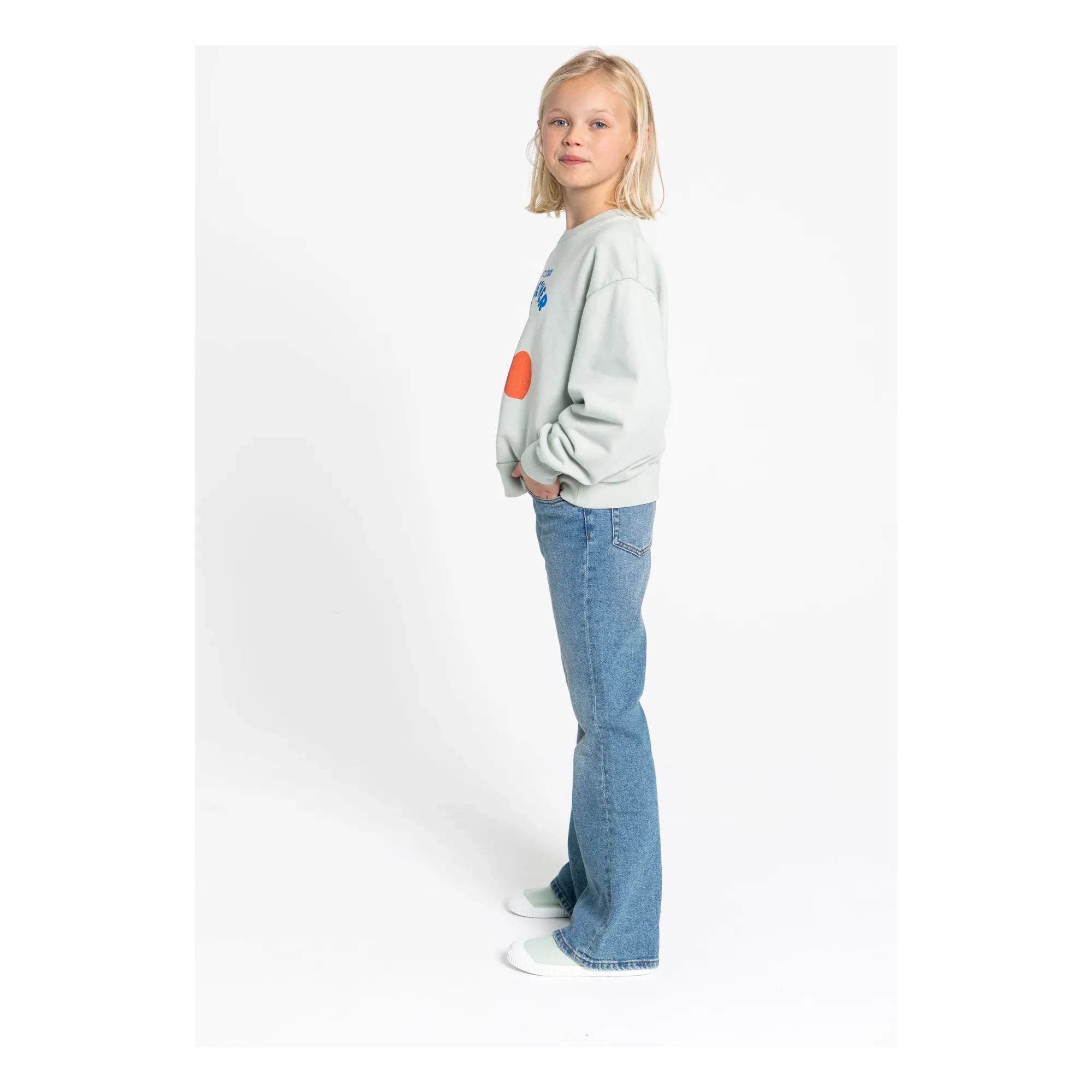 Hundred Pieces - Alba Bio-Baumwoll-Sweatshirt | Celadon