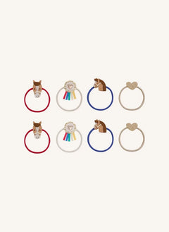 Mimi & Lula - 8-piece Ponytail Hair Tie Set | Beige