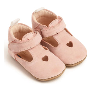 Lazare - Scratch Slippers Solveig Heart Suede | Powder pink