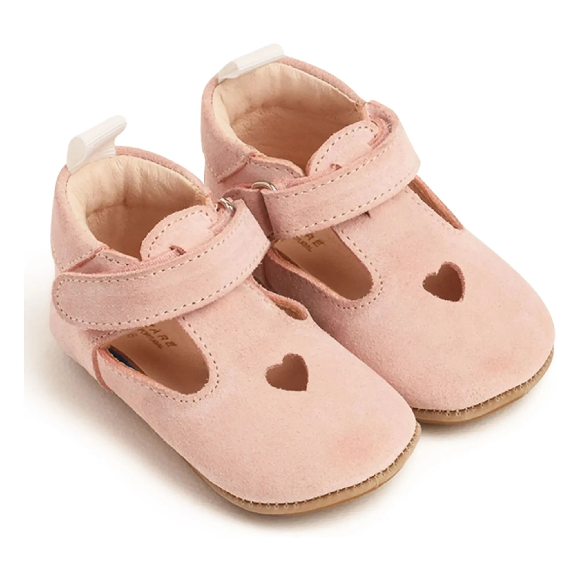 Lazare - Scratch Slippers Solveig Heart Suede | Powder pink