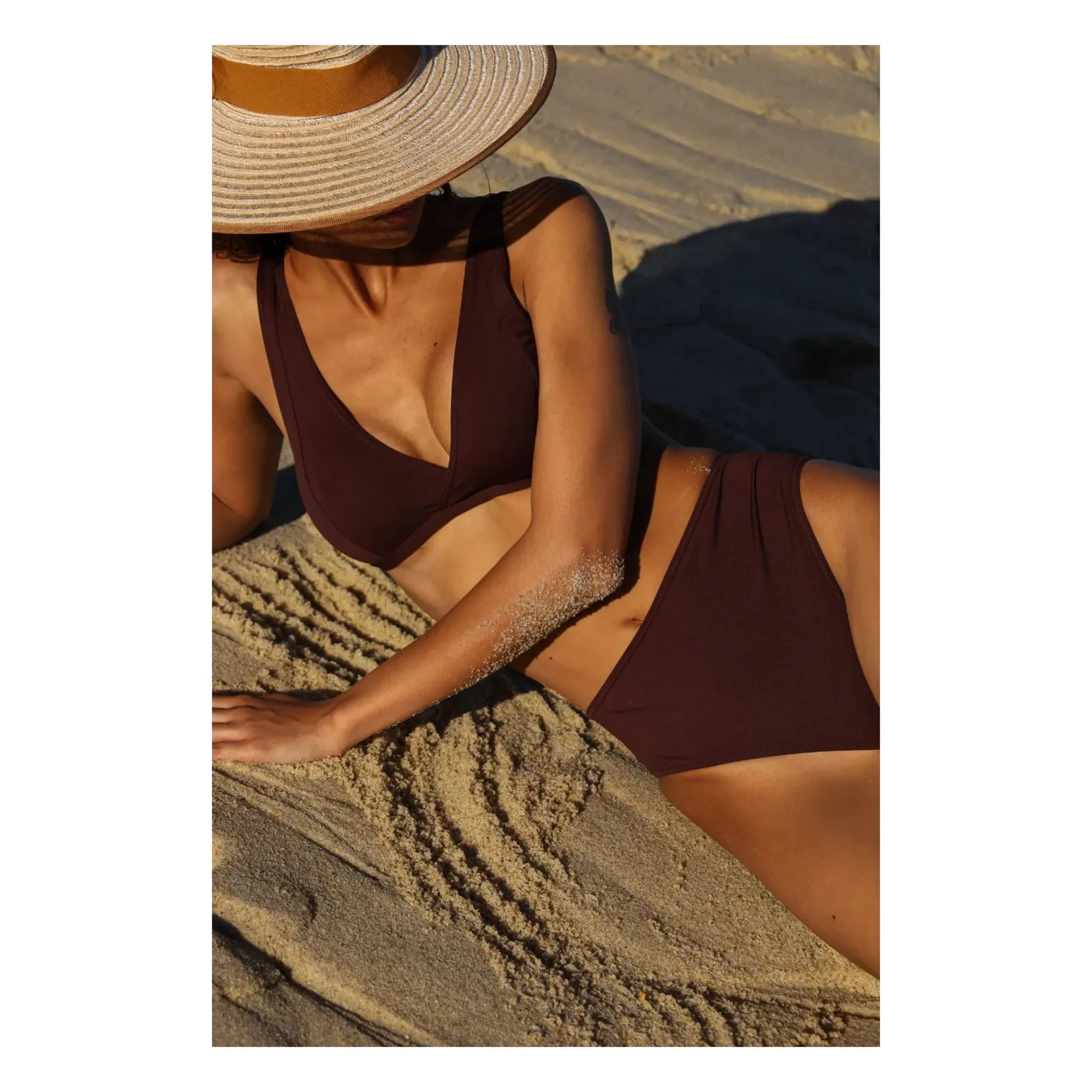 Anja Paris - Haut de Maillot L'Exquis | Koyu Kahverengi