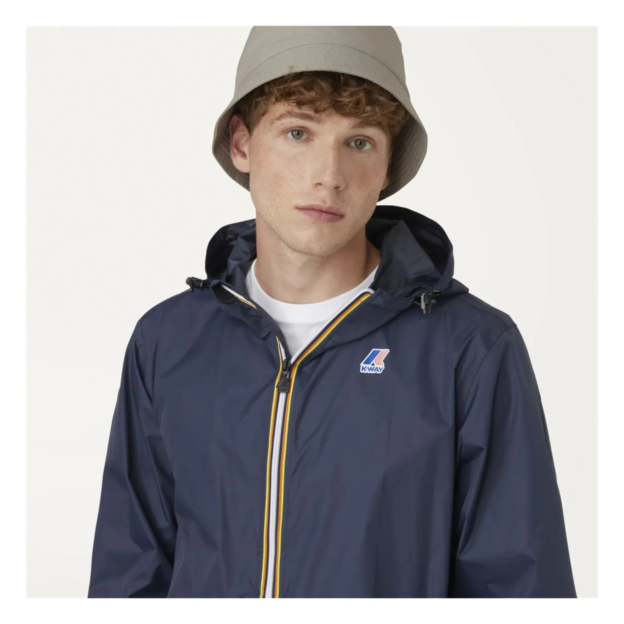 K-Way - Le Vrai Claude 3.0 K-Way Raincoat - Men's Collection | Navy Blue