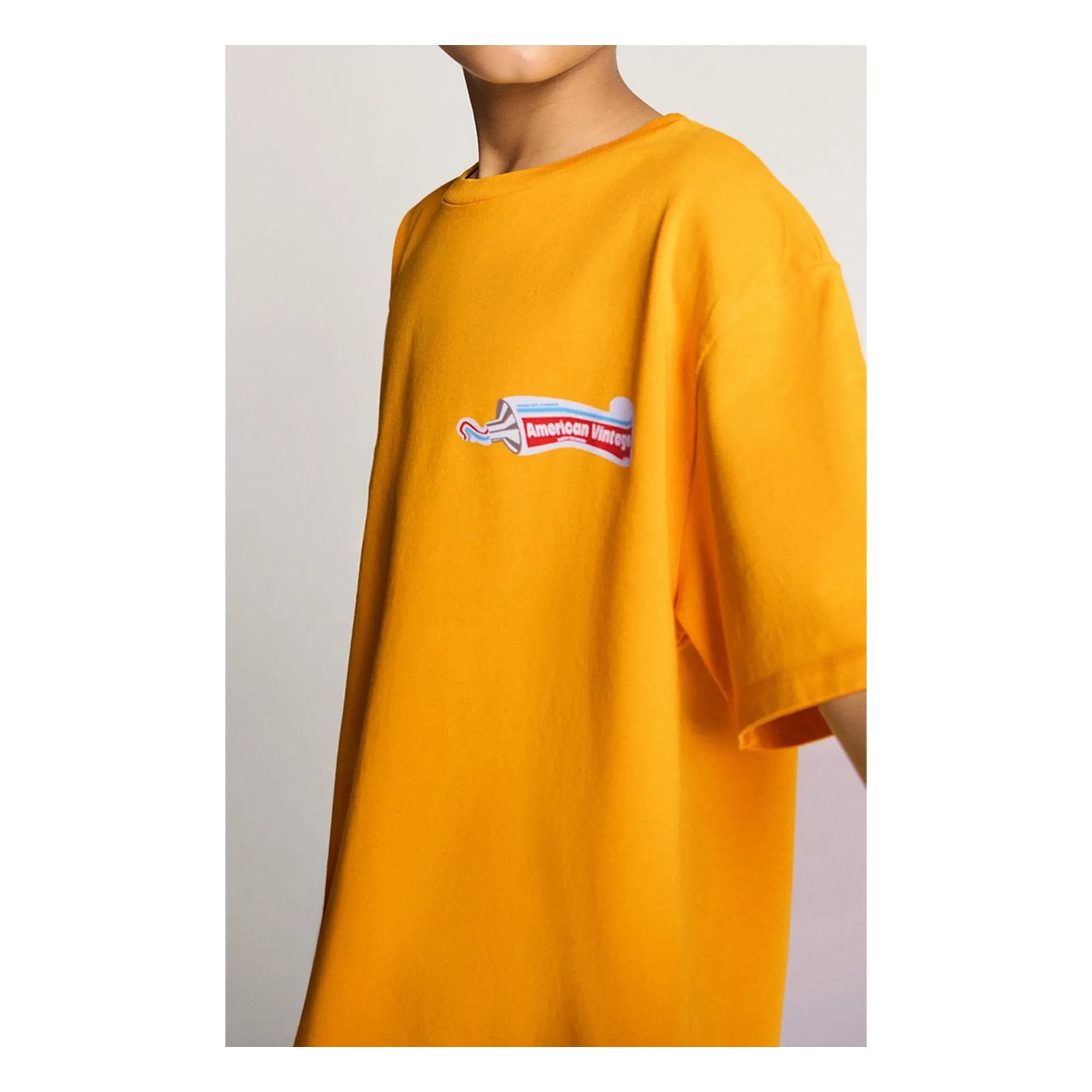 American Vintage - Fizvalley Toothpaste T-Shirt | Orange