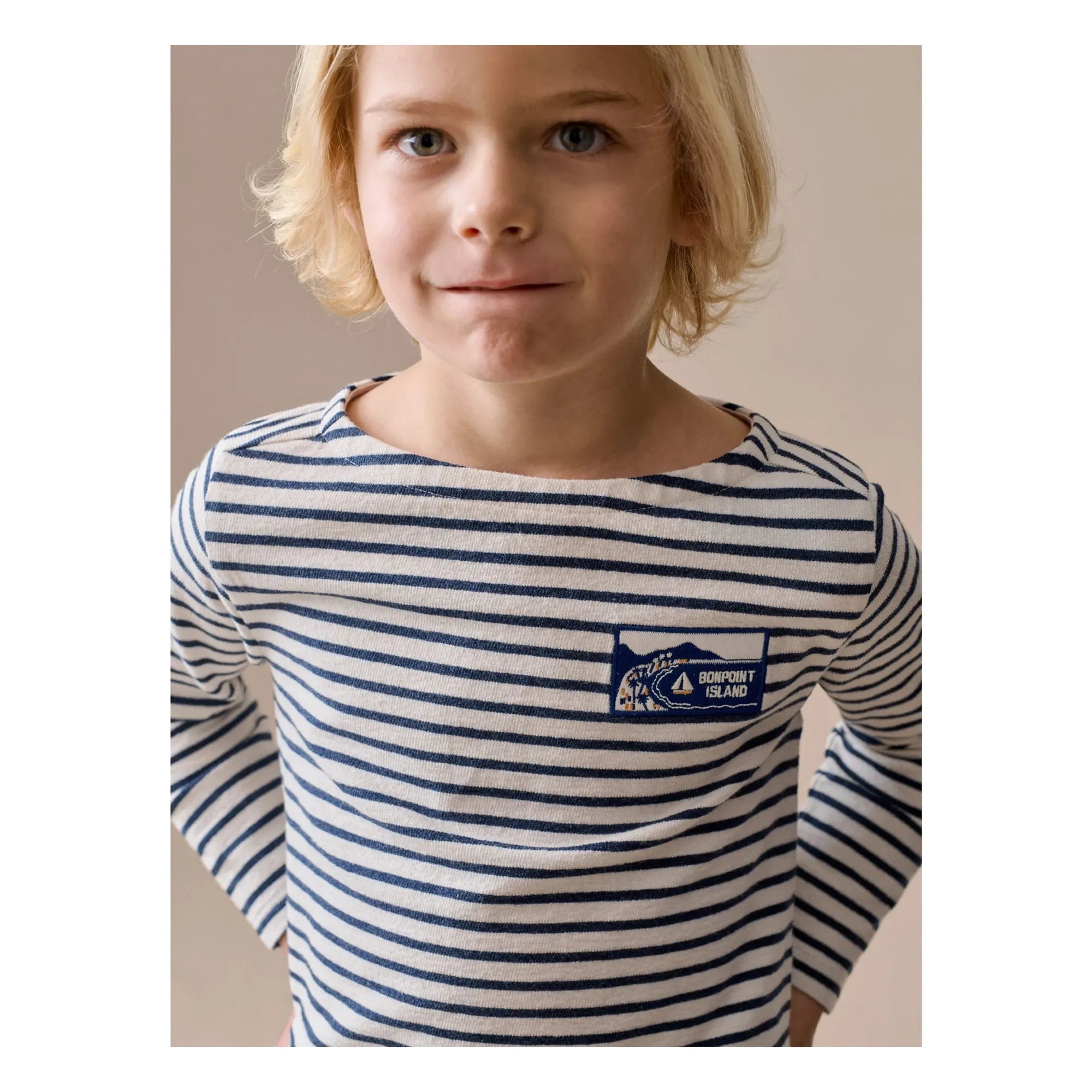 Bonpoint - Gestreiftes Baudelaire T-Shirt | Ecru