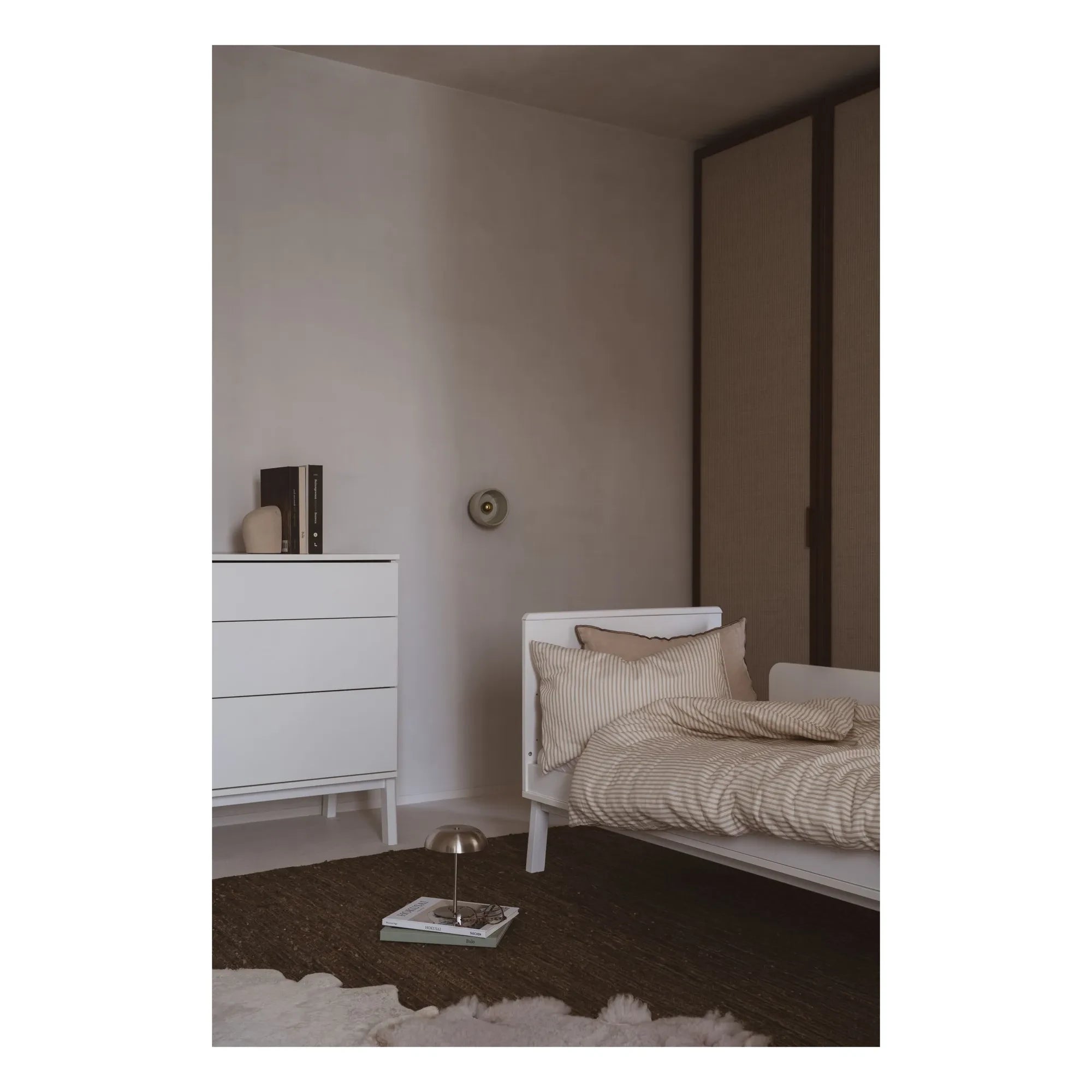 Quax - Ashi beşik yatağı 70x140 cm | Krem