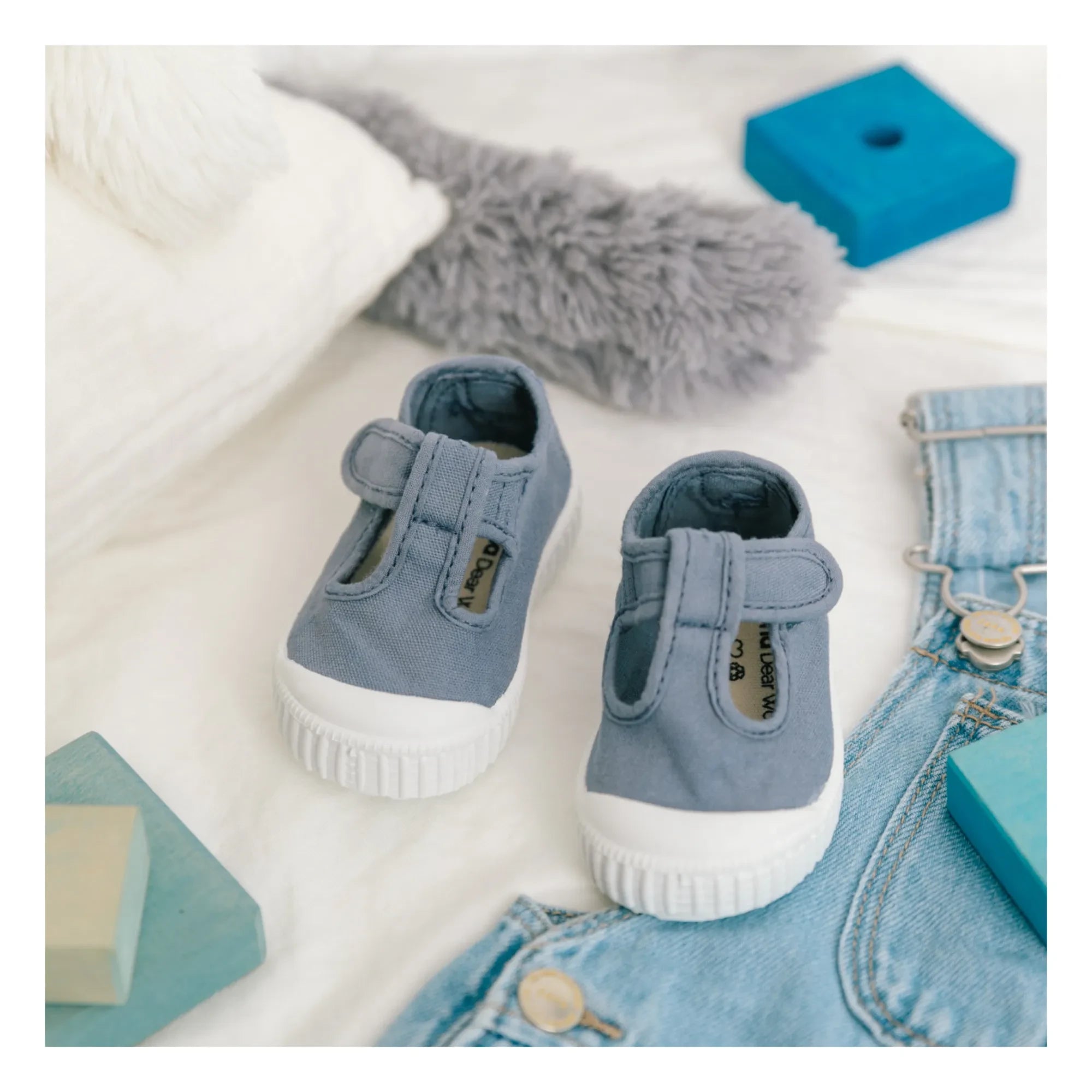 Victoria - Lona Cırt Cırtlı Sneaker Sandalet | Mavi