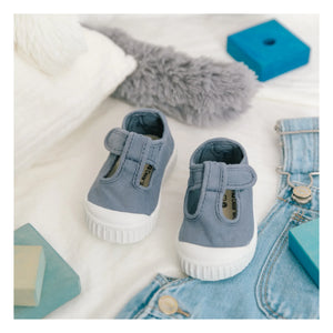 Victoria - Lona Cırt Cırtlı Sneaker Sandalet | Mavi