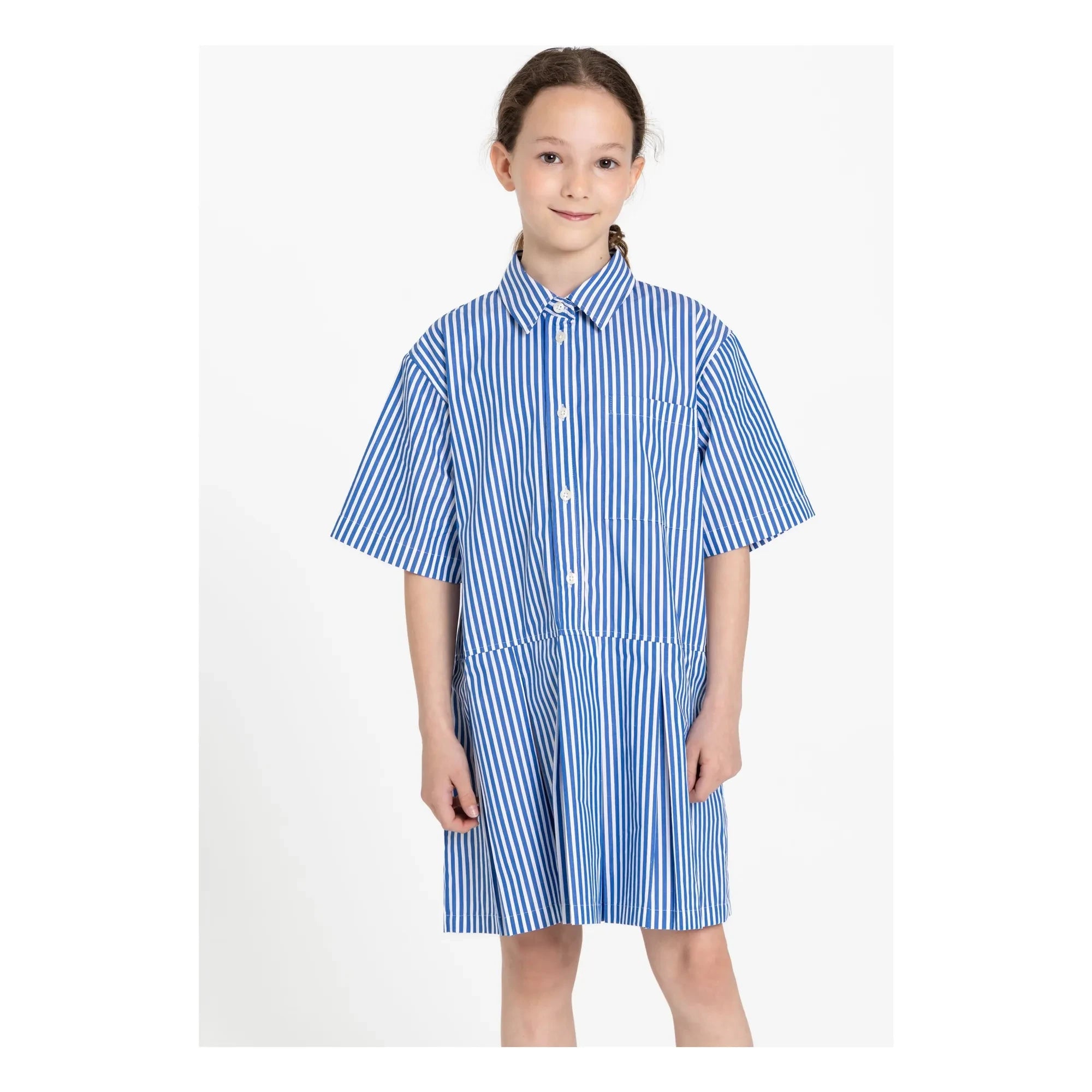 Finger in the nose - Dakota Gestreiftes Kleid | Blau