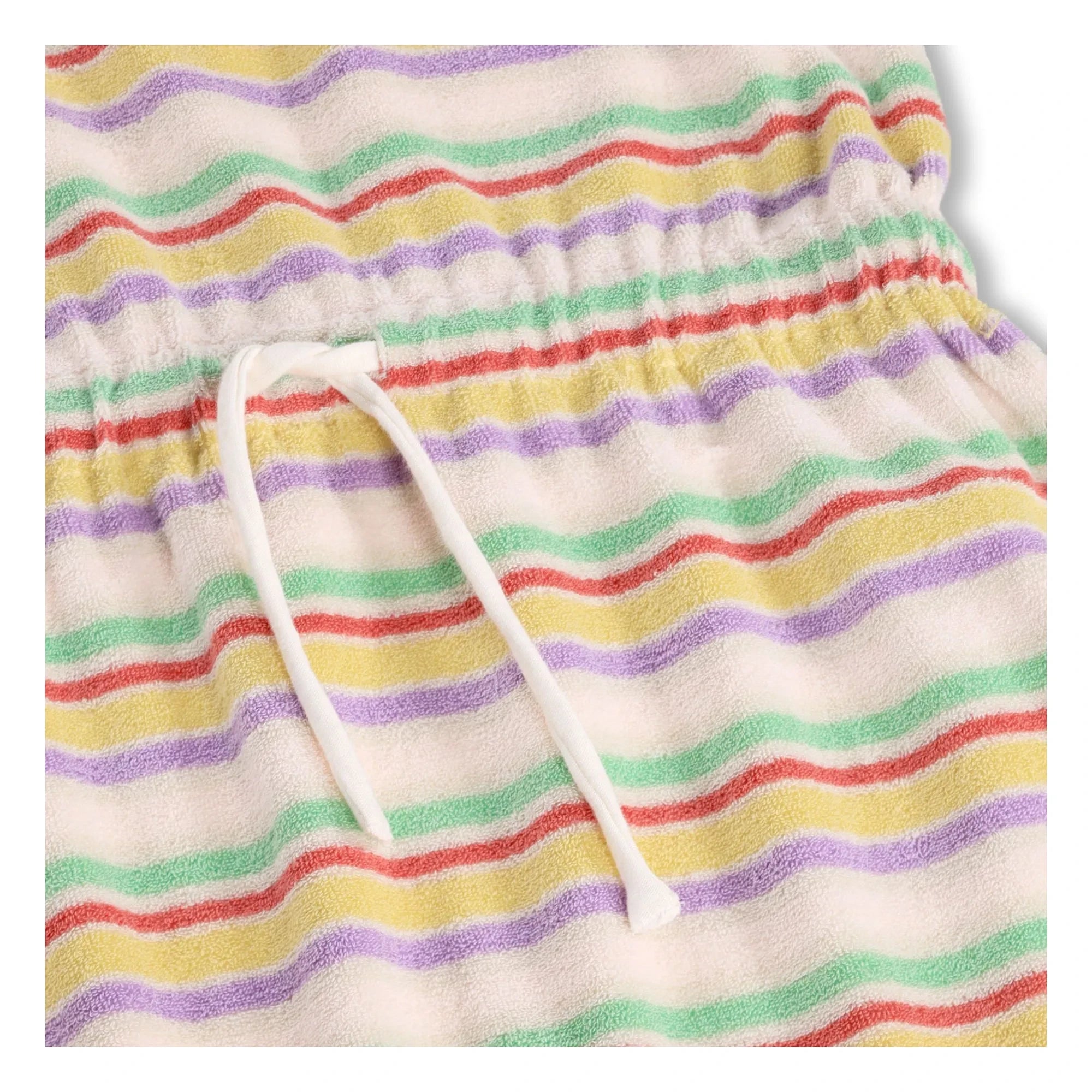 Molo - Cherish Striped Organic Cotton Dress | Ecru