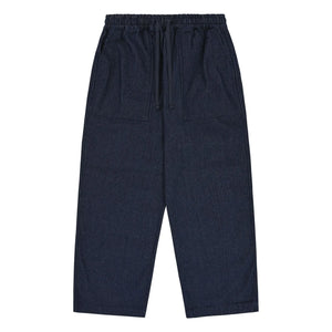 Kappy - Tired Denim Striped Trousers | Indigo