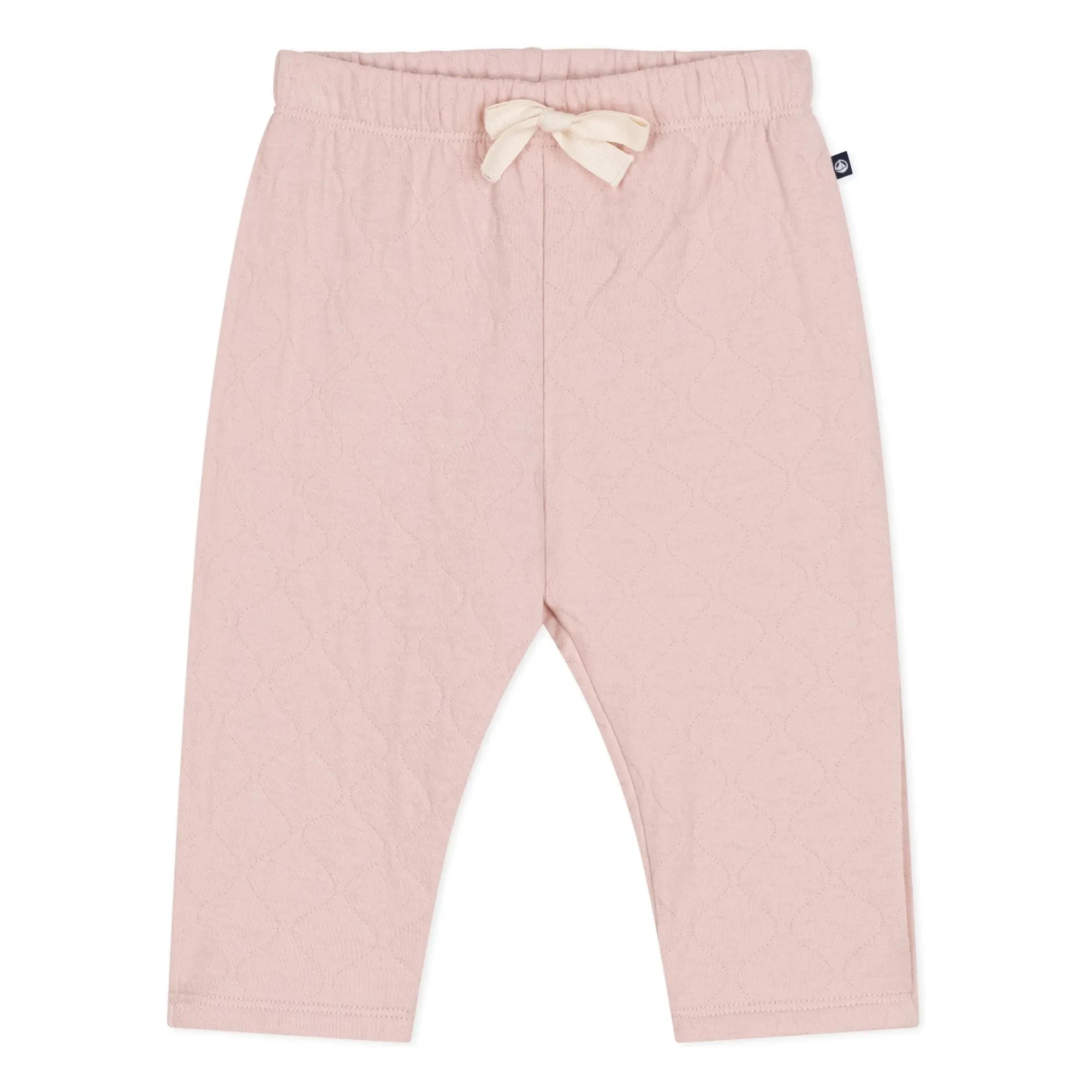 Petit Bateau - Organik Pamuk Tapucin Kapitone Pantolon | Toz Pembe
