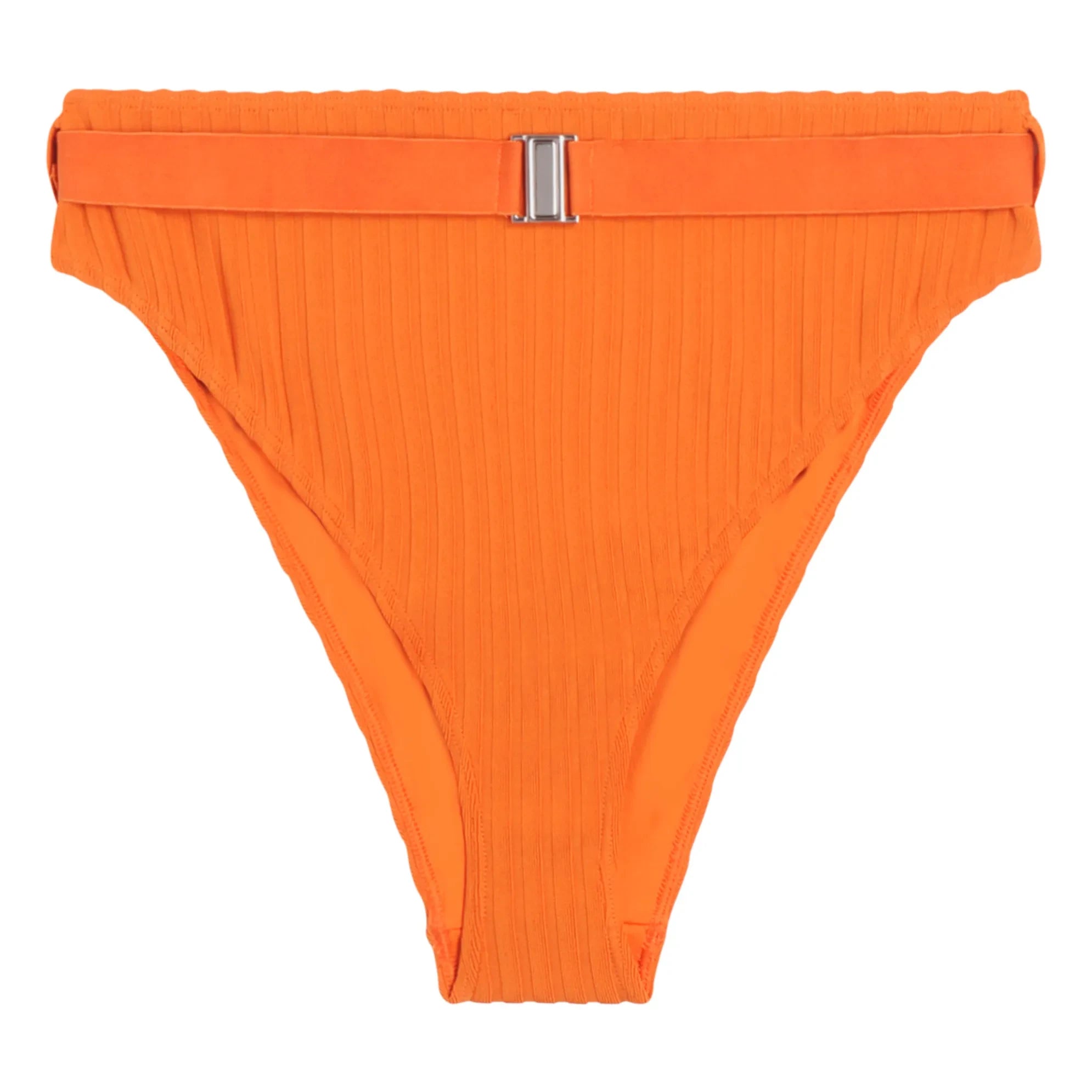Icone - Sergio Yüksek Belli Fitilli Jersey Alt | Turuncu