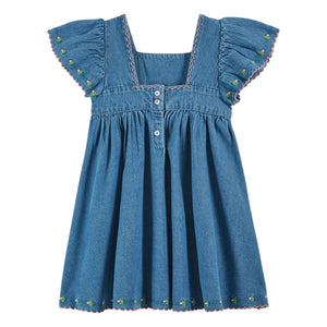 Emile et Ida - Besticktes Jeanskleid | Blau