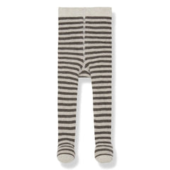 1+ in the family - Ancona Çizgili Külotlu Çorap | Taupe Kahverengi