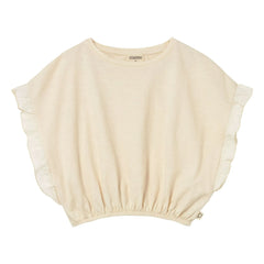 Cozmo - Iris Volanlı T-shirt | Ivory