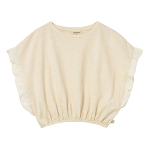 Cozmo - Iris Volanlı T-shirt | Ivory