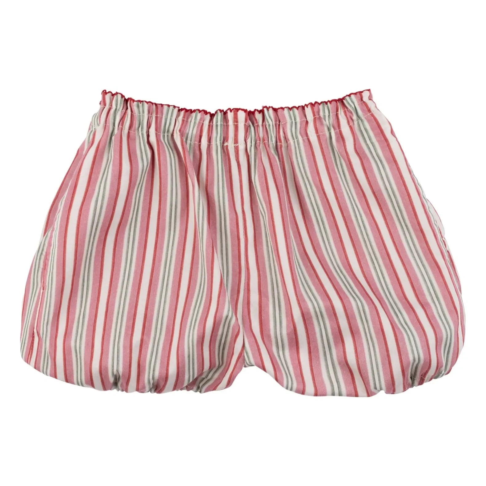 Babe & Tess - Striped Balloon Shorts | Ecru