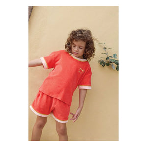 Bonton - Livia Frottee-T-Shirt | Rot
