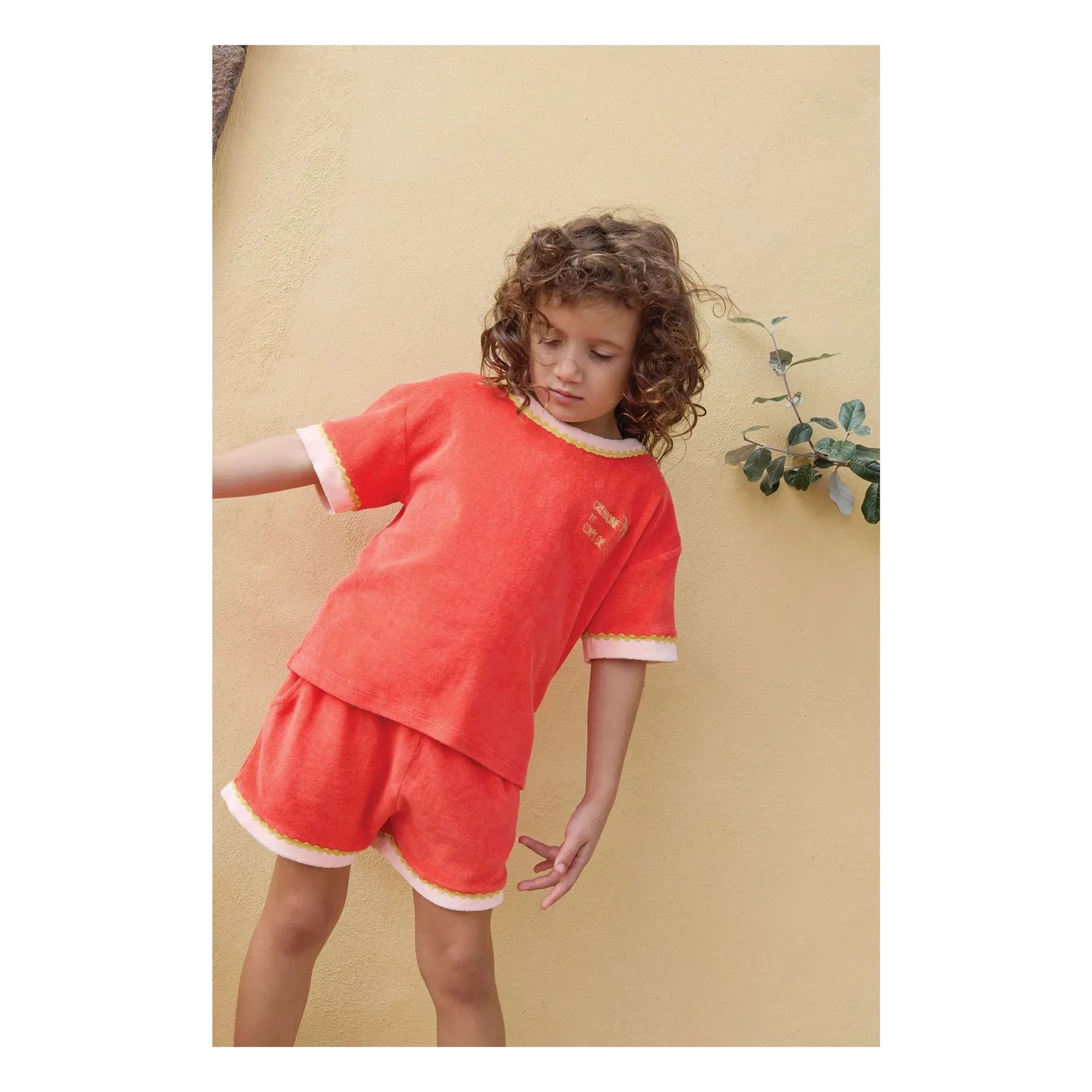 Bonton - Livia Frottee-T-Shirt | Rot